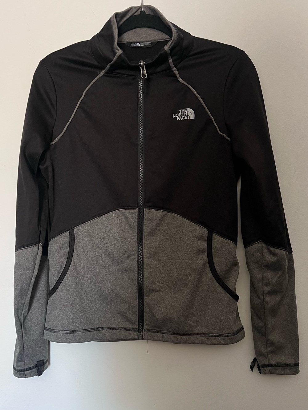 The North Face Black and Gray Two-Tone Full-Zip Jacket